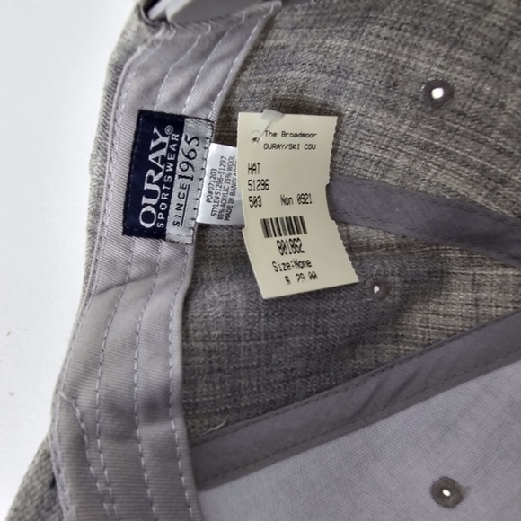 NEW- The Broadmoor Colorado Springs Resort Golf Hat Snap Closure- Gray - Picture 6 of 6